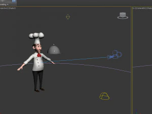 chef cartoon 3D Model