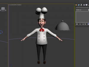 chef cartoon 3D 模型