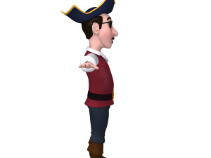 pirate cartoon 3D Model