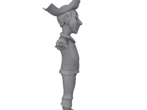 pirate cartoon 3D Model
