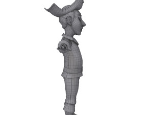 pirate cartoon 3D Model