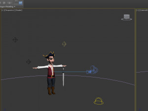 pirate cartoon 3D Model
