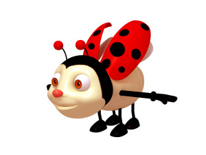 ladybug cartoon 3D Model