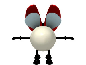 ladybug cartoon 3D Model