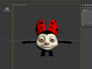 ladybug cartoon 3D Model