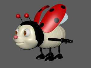ladybug cartoon 3D Model