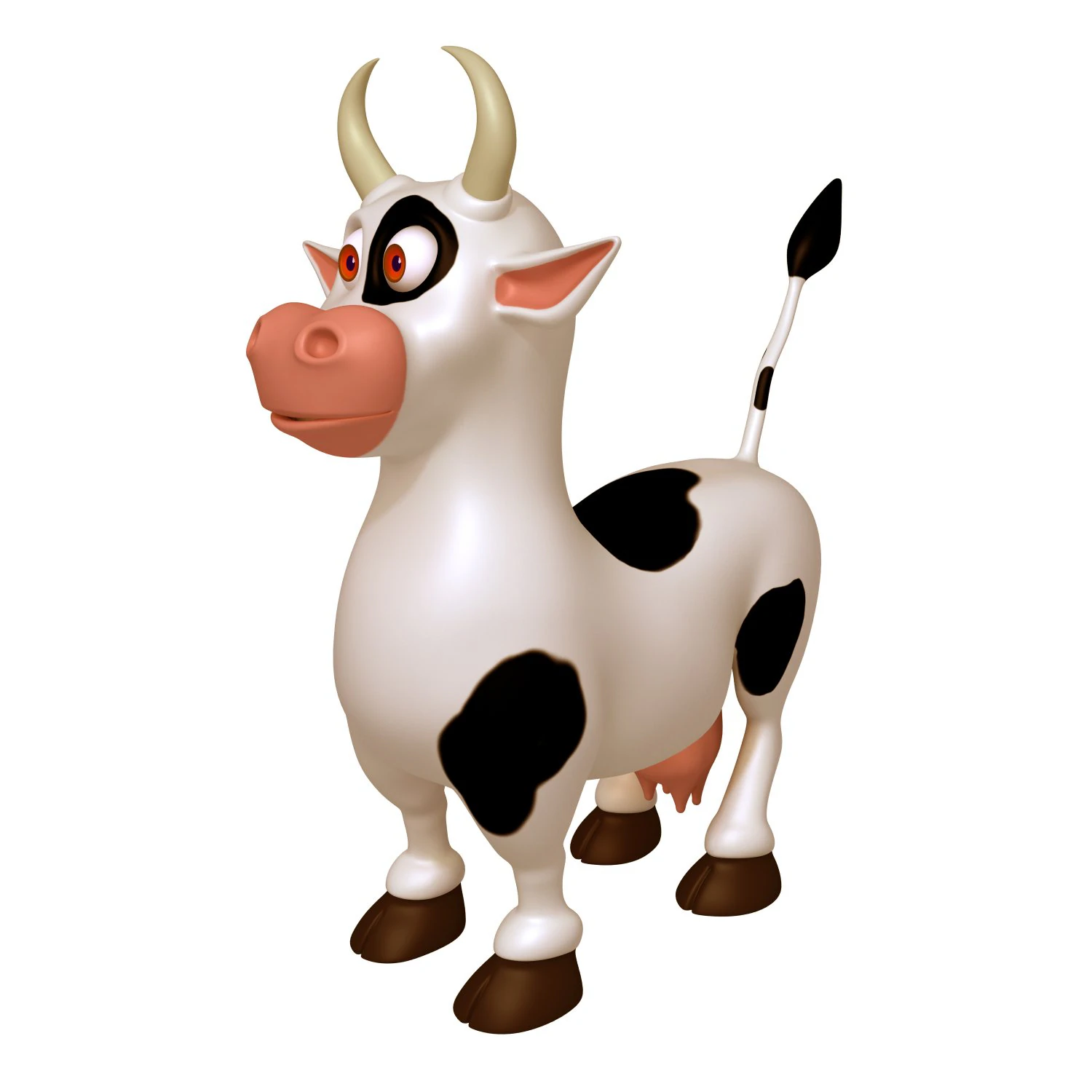 desenho de vaca Modelo 3D .c4d .max .obj .3ds .fbx .stl .blend 