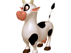 cow cartoon 3D Model