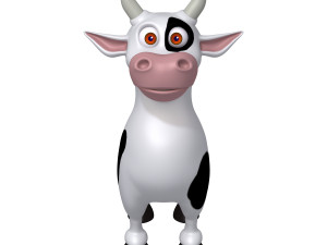 cow cartoon Modèle 3D