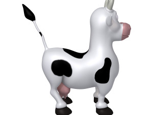 cow cartoon Modèle 3D