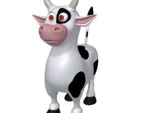 cow cartoon Modèle 3D