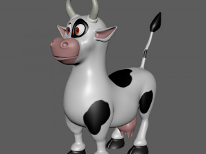 cow cartoon Modèle 3D