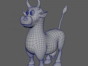 desenho de vaca Modelo 3D