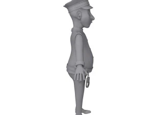 kartun polisi Model 3D