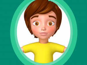 boy cartoon 3D Модель