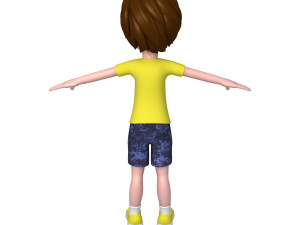 boy cartoon 3D Модель