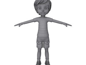 boy cartoon 3D Модель