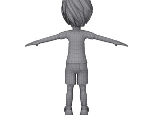 boy cartoon 3D Модель