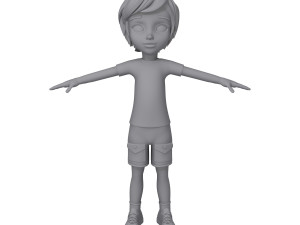 boy cartoon 3D Модель