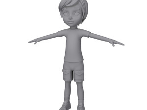 boy cartoon 3D Модель