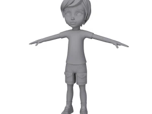 boy cartoon 3D Model