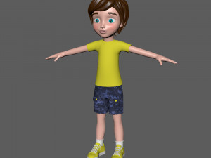 boy cartoon 3D Модель