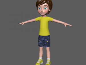 boy cartoon 3D Model
