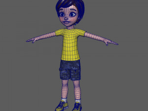 boy cartoon 3D Модель