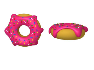 donut cartoon 3D Модель