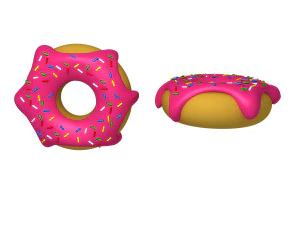 Donut-tekenfilm 3D Model
