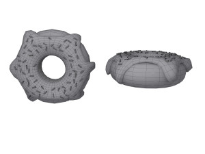 donut cartoon 3D Модель