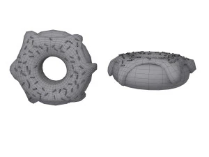 Donut-tekenfilm 3D Model