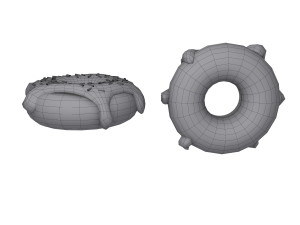donut cartoon 3D Модель