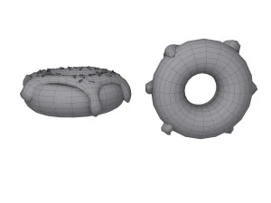 Donut-tekenfilm 3D Model