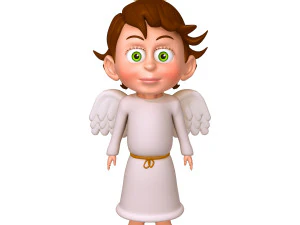 &aacute;ngel de dibujos animados Modelo 3D