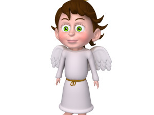 angel cartoon Modelo 3D