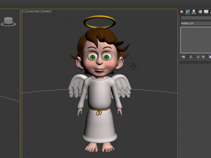 angel cartoon Modelo 3D