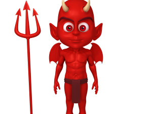 devil cartoon 3D Модель
