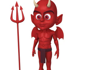 devil cartoon 3D Model