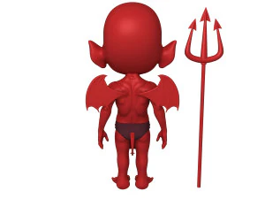 devil cartoon 3D Model