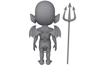 devil cartoon 3D Model