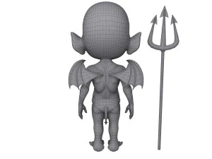 devil cartoon 3D Model