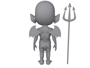 devil cartoon 3D Model