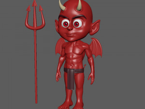 devil cartoon 3D Model