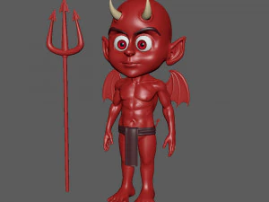 devil cartoon 3D Model