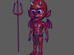 devil cartoon 3D Model