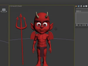 devil cartoon 3D Model