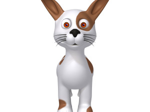 dog cartoon 3D Model