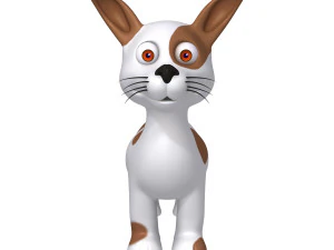 dog cartoon 3D Model