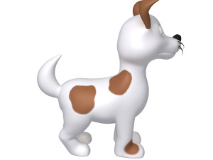 dog cartoon 3D Model